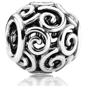 Genuine Retired PANDORA Ocean Breeze Charm; Sterling Silver